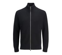 JACK & JONES Jjeperfect - Cárdigan de Punto con Cremallera Sn PLS, Talla Grande, Negro, 6XL