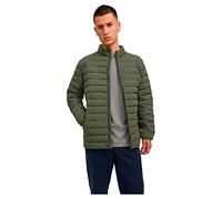 Jack & Jones Jjerecycle Puffer Collar Noos Chaqueta, Hombre, Verde-3, M