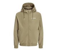 JACK & JONES Jjerush Hood Bomber Noos, Chaqueta bomber Hombre, Crockery/Detail:solid, L