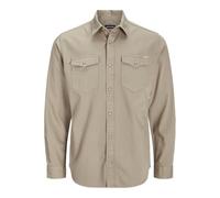Jack & Jones Jjesheridan Shirt L/S Noos Camisa, Crockery Fit:Slim, XL Hombre