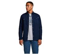 Jack & Jones Jjesheridan Shirt L/S Noos Camisa, Dark Navy Fit:Slim, XS Hombre