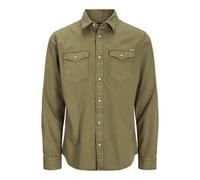 Jack & Jones Jjesheridan Shirt L/S Noos Camisa, Forest Night, S Hombre