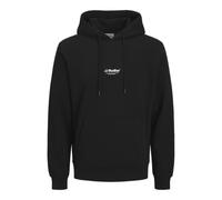JACK & JONES Jjesoho Sudadera con Capucha Noos PLS, Talla Grande, Negro, 5XL