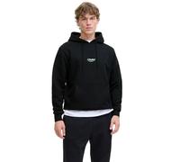 Jack & Jones JJESOHO - Sudadera con Capucha para Hombre, Negro, M