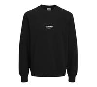 JACK & JONES Jjesoho Sudadera, Cuello Redondo, Noos Pls - Talla Grande, Negro, 4XL