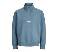 JACK & JONES JJESOHO Sudadera para Hombre con Cremallera y Corte Holgado, Blue Mirage., M
