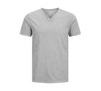 JACK & JONES Jjesplit Neck tee SS Noos Camiseta, Ultimate Grey, S Hombres