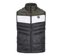 JACK & JONES Jjesprint - Chaleco para hombre, Black/Detail:white/Rosin Blocking, XS