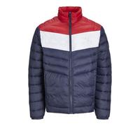 JACK & JONES Jjesprint-Collar de búfer amortiguadora, Chaqueta Azul Marino/Detalle: Blanco/Rojo Verdadero Bloqueo, XL para Hombre