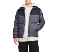 JACK & JONES Jjesprint-Puffer Collar Noos Chaqueta Acolchada, Asphalt/Detail:Black Blocking, M para Hombre