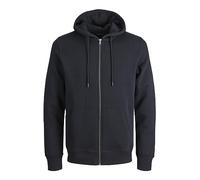 JACK & JONES Jjestar Basic - Sudadera con Capucha y Cremallera para Hombre, Negro, XL