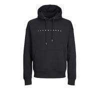 Jack&Jones JJESTAR Basic Sweat Hood Noos, Sudadera de los Hombres, Black, XS