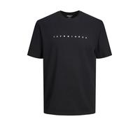 Jack & Jones Jjestar Jj Tee Ss Noos Camiseta, Hombre, Black, L