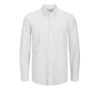 JACK & JONES Jjesummer Camiseta LS Sn Camisa de Manga Larga, Blanco, S Hombres