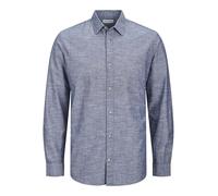 JACK & JONES Jjesummer Camiseta LS Sn Camisa de Manga Larga, Tejido Vaquero, L Hombres