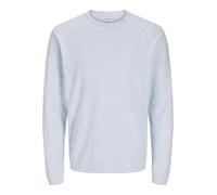 JACK&JONES Jjesummer Knit Crew Neck Sn Jersey de Punto, Chambray Blue/Detail:w. White, XL para Hombre