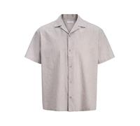 Beige Hombres Linen/Organic/Cotton/Cotton/Recycled/Cotton Camisa Estilo Resort Corte Loose M EU