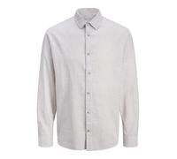 JACK & JONES Jjesummer Linen Blend Shirt L/S Sn Jjesummer Linen Blend Camiseta L/S Sn Hombre (Pack de 1)