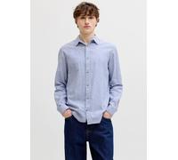 Jack & Jones Jjesummer Linen Blend Shirt L/S Sn M Azul