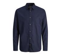 JACK & JONES Jjesummer Linen Shirt LS Sn Camisa de Manga Corta, Blazer Azul Marino, XXL para Hombre