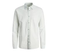JACK & JONES Jjesummer Linen Shirt LS Sn Camisa de Manga Larga, Soothing Sea, L para Hombre