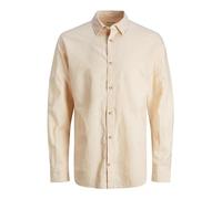 JACK & JONES Jjesummer Linen Shirt LS Sn Pantalones Chinos, Apricot Ice, XXL para Hombre