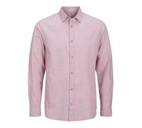 JACK & JONES Jjesummer Camiseta LS Sn Camisa de Manga Larga, Pink Nectar, M Hombres