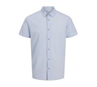 JACK & JONES Jjesummer Shirt SS Sn Camisa de Manga Corta, Color Azul, L Hombres