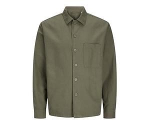 Jack & Jones JJEURBAN Edge LS SN - Camiseta para Hombre, Noche de Oliva, M