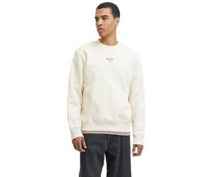 JACK & JONES Jjeurban Edge Studio Sweat Crew Noos, Blanco Envejecido., XS