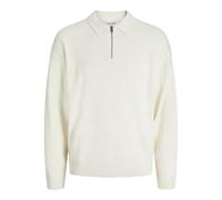 JACK & JONES Jjeurban Jack Knit Polo LS Ln, Crudo, XXL para Hombre