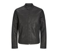 JACK & JONES Jjewarner Washed Pu Jacket Noos, Negro, x_l