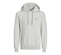 Jack & Jones JJFERRIS Sudadera con Capucha, Blanco Jaspeado/Estampado: pequeño, XL