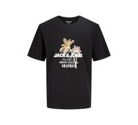 JACK & JONES Jjgradient Print tee SS Crew Neck, Negro, XL