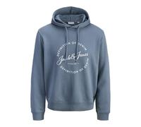 JACK & JONES Jjgrayson Sudadera con Capucha Pls - Talla Grande, Blue Mirage., 3XL
