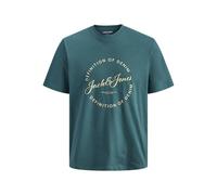JACK & JONES Jjgrayson tee SS Crew Neck Pls, Atlantic Deep, 5XL Hombres