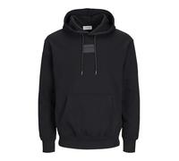 JACK & JONES Jjhakkai Sudadera con Capucha, Negro/Estampado, M para Hombre