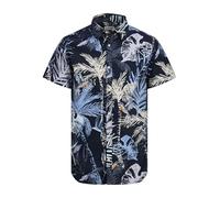 Jack & Jones Jjhawaii AOP Shirt SS Sky Captain, L Hombre, Sky Captain, L
