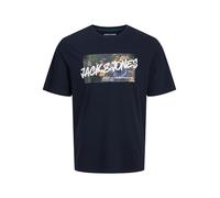 JACK & JONES Jjhawaii Shape tee SS Crew Neck, Sky Captain, M Hombres