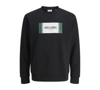 Jack & Jones Jjhayato - Sudadera con Cuello Redondo BTS, Negro, S