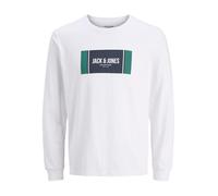 JACK & JONES Jjhayato tee LS Crew Neck BTS, Blanco, M