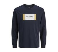 JACK & JONES Jjhayato tee LS Crew Neck BTS, Sky Captain, XL Hombres