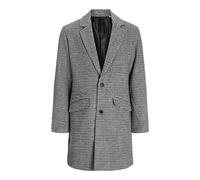JACK & JONES Jjhays - Abrigo de lana para hombre, Seal Brown/Detail:HOUNDSTOOTH, XXL