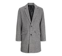JACK & JONES Jjhays Wool Blend Coat Abrigo, Seal Brown/Detail:Houndstooth, S para Hombre