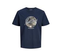 JACK & JONES Jjhonolulu Shape tee SS Crew Neck, Azul Marino, M