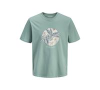 JACK & JONES Jjhonolulu Shape tee SS Crew Neck Pls, Azul Mineral, 5XL Hombres