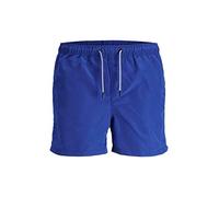 Jack & Jones Jjiaruba Jjswim Shorts AKM STS Bañador, Azul (Surf The Web), S Hombre