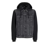 JACK & JONES Chaqueta de entretiempo 'JJIJEAN' negro / negro denim, Talla S
