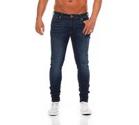Vaqueros stretch con corte skinny JJILIAM JJORIGINAL Hombre Talla 30 Longitud 34. Color Azul