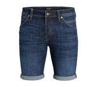 JACK & JONES Jjirick Jjfox GE 238 Pls-Pantalones Cortos, Vaquero Azul, 52/Grande para Hombre